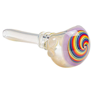 Kyle White Wig Wag 5.50" Spoon Hand Pipe