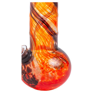 Celebrate Joy 6" Spiral Frit Bubble Base Soft Glass Water Pipe - Assorted