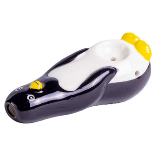 Wacky Bowlz Penguin 4" Ceramic Hand Pipe