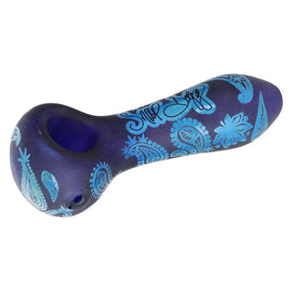 Dogg Lbs Engraved Hazely Glass 4" Spoon Pipe - Assorted