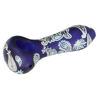 Dogg Lbs Engraved Hazely Glass 4" Spoon Pipe - Assorted