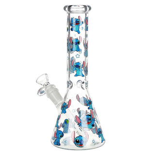Little Blue Creature Beaker 10" Borosilicate Glass Water Pipe 14mm F