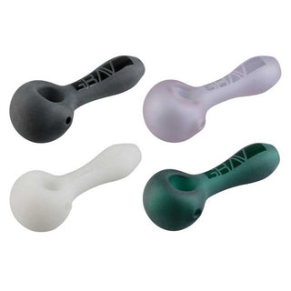 GRAV 4" Borosilicate Glass Frosted Spoon Hand Pipe - Assorted