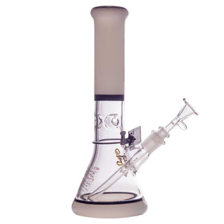 ROOR 10" Beaker 38x4mm Water Pipe - Black & White