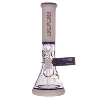 ROOR 10" Beaker 38x4mm Water Pipe - Black & White