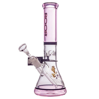 ROOR 10" Beaker 38x4mm Water Pipe - Pink & Black