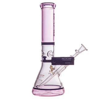 ROOR 10" Beaker 38x4mm Water Pipe - Pink & Black