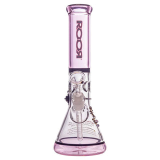 ROOR 10" Beaker 38x4mm Water Pipe - Pink & Black