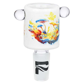 Pulsar Inside Print Shrooms Borosilicate Glass Herb Slide 14mm - Assorted