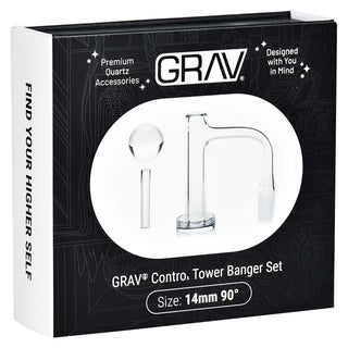 GRAV Control Tower Quartz Banger Set 14mm