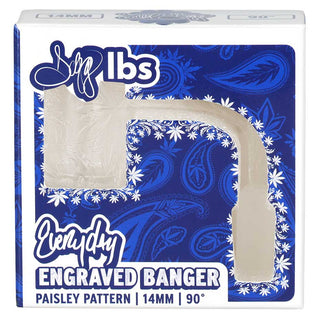 Dogg Lbs Everyday Engraved Paisley Quartz Banger 14mm M 90D
