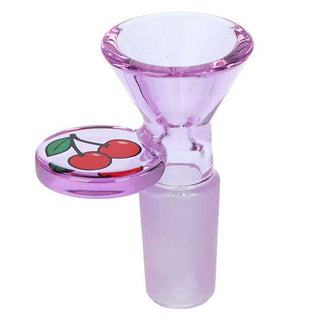 Cherry Funnel Borosilicate Glass Slide 14mm - Assorted