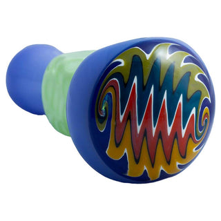 Slyme Color Wigwag Top 5" Honeycomb Body Spoon Hand Pipe