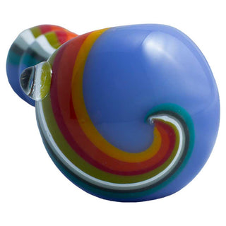 Slyme Base with Rasta Color Strips 5" Spoon Hand Pipe - Assorted