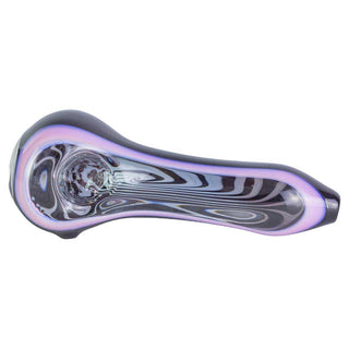 Black Psychedelic Clear View Slyme 5" Hand Pipe - Assorted
