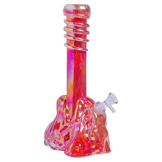 12" Soft Glass Water Pipe - Assorted Designs and Colors