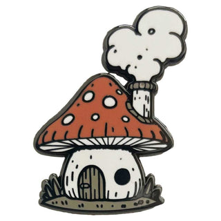 Strike Gently Co Mushroom House Pin