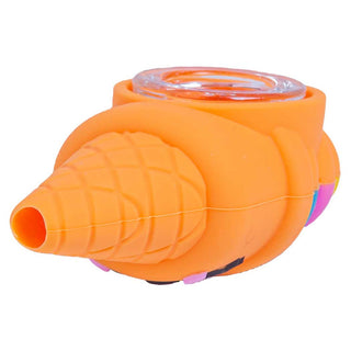 Ice Cream Key Chain 3" Silicone Hand Pipe - Assorted