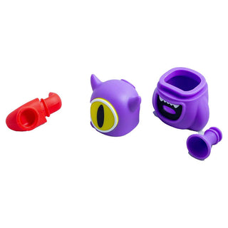 Mischievous Monster 4.5" Silicone Water Pipe