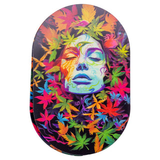 Mini 5" x 3" Rolling Tray with Magnetic Lenticular Lid - Assorted Designs