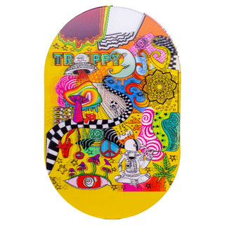 Mini 5" x 3" Rolling Tray with Magnetic Lenticular Lid - Assorted Designs