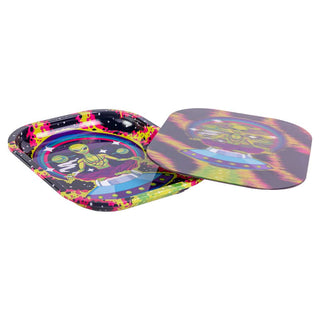 Small Rolling Tray with Magnetic Lenticular Lid - Assorted Designs