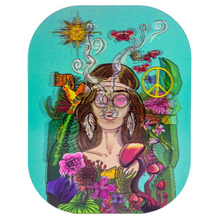 Small Rolling Tray with Magnetic Lenticular Lid - Assorted Designs