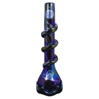 Twisted Sisters Glassworks 13" Genie Vase Soft Glass Water PIpe with Wrap