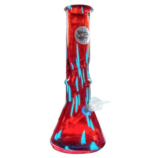 Twisted Sisters Glassworks 12" Glow-in-the-Dark Soft Glass Water Pipe