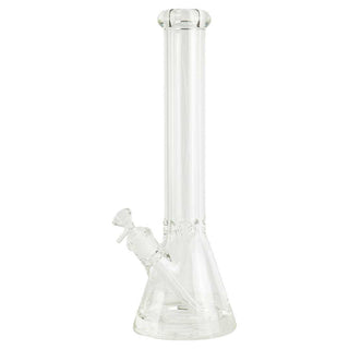 Clear 16" Thick Wall Glass Beaker Water Pipe