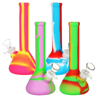 SeshGear Silicone Beaker Water Pipe 7.5" - Assorted