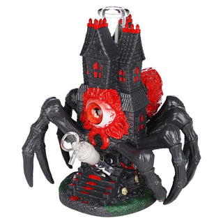 All-Seeing Arachnid Castle Glass & Vinyl Water Pipe