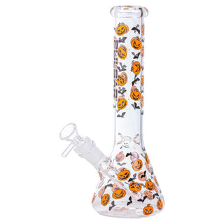 Pulsar Cackling Pumpkins Batty Beaker 10" Glass Water Pipe