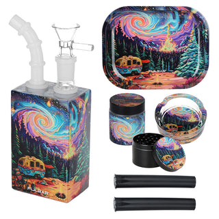 Pulsar Design Series Juicebox Borosilicate Glass Water Pipe Travel Kit