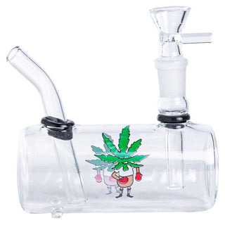 Boat Design 4" Glass Water Pipe - Assorted