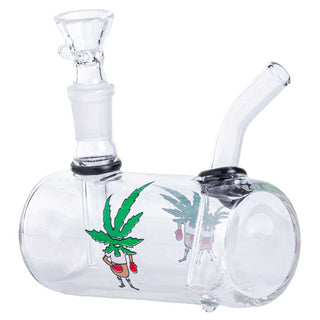 Boat Design 4" Glass Water Pipe - Assorted