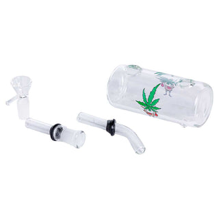 Boat Design 4" Glass Water Pipe - Assorted