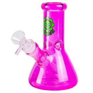 SeshGear Shorty 6" Beaker Color Glass Water Pipe
