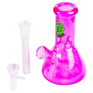 SeshGear Shorty 6" Beaker Color Glass Water Pipe