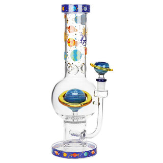 Pulsar Rings of Saturn 12.75" Borosilicate Glass Water Pipe 14mm F