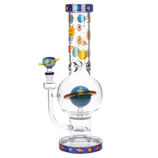 Pulsar Rings of Saturn 12.75" Borosilicate Glass Water Pipe 14mm F