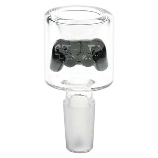 Pulsar Game Time Glow-in-the-Dark Bubble Base Water Pipe 12.5" - Clear