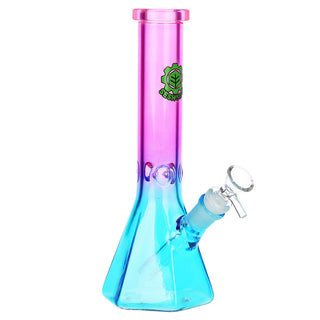 SeshGear Prismatic Bliss 10" Ombre Beaker Glass Water Pipe 14mm F