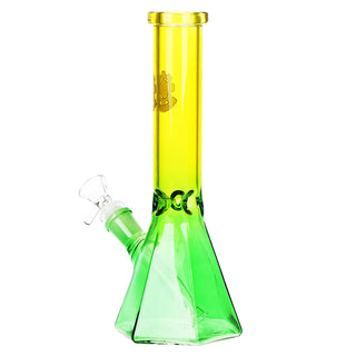 SeshGear Prismatic Bliss 10" Ombre Beaker Glass Water Pipe 14mm F