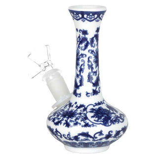 SeshGear Chinese Vase 5.5" Ceramic Oval Base Water Pipe 14mm F