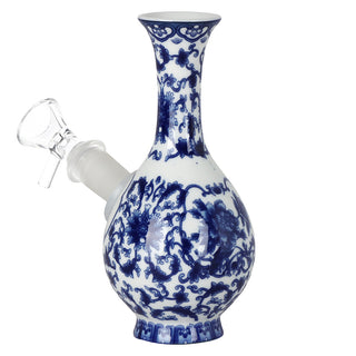 SeshGear Chinese Vase 5.75" Ceramic Bubble Base Water Pipe 14mm F