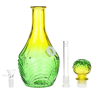 SeshGear Vintage Decanter Style High Stripe Ombre 11" Glass Water Pipe - Assorted