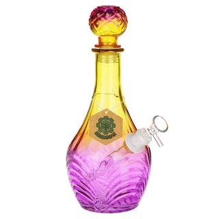 SeshGear Vintage Decanter Style High Stripe Ombre 11" Glass Water Pipe - Assorted