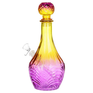 SeshGear Vintage Decanter Style High Stripe Ombre 11" Glass Water Pipe - Assorted