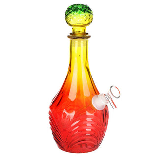 SeshGear Vintage Decanter Style High Stripe Ombre 11" Glass Water Pipe - Assorted
